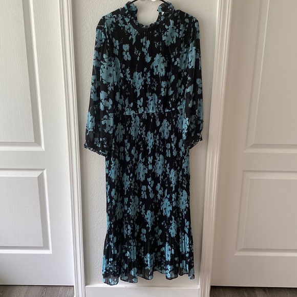 Zara Dresses Zara Black And Blue Dress Poshmark